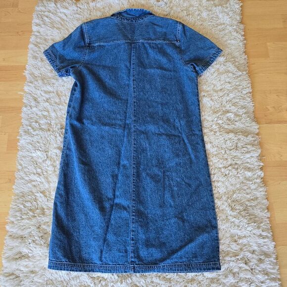 STYLE & Co Womens Denim Button-Up Dress Size 8P Vintage 90s - Picture 7 of 7